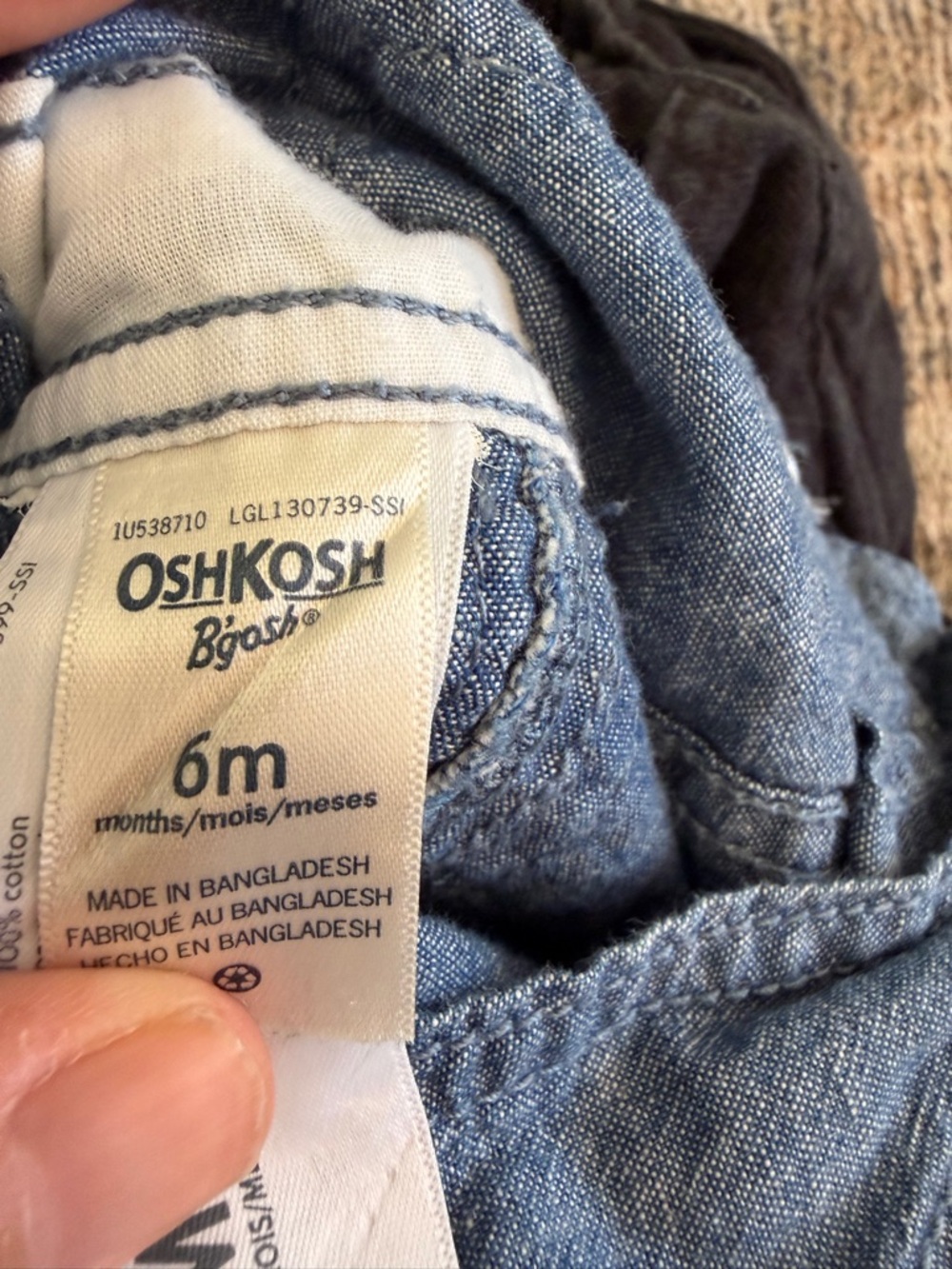 Set of 4 Baby/Toddler Overalls - Brown, Light Blue, Denim, Black - Picture 13 of 13